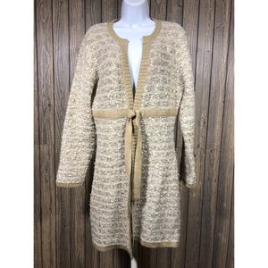 i.e. relaxed size Large open sweater